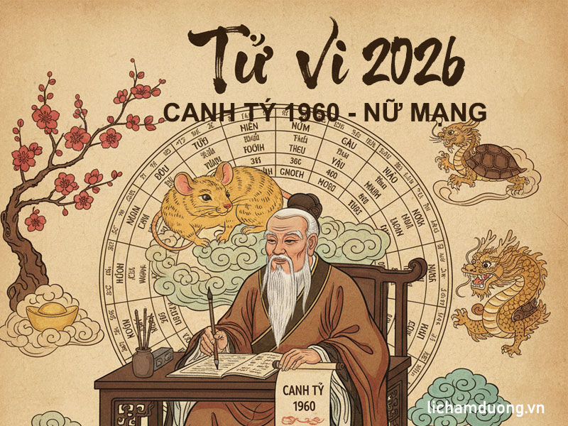 Tử vi năm Bính Ngọ 2026 tuổi Canh Tý 1960, nữ mạng