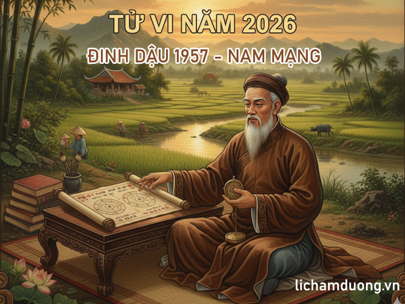 Tử vi năm Bính Ngọ 2026 tuổi Đinh Dậu 1957, nam mạng