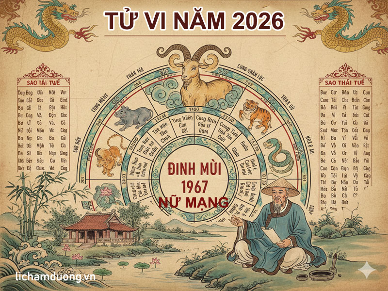 Tử vi năm Bính Ngọ 2026 tuổi Đinh Mùi 1967, nữ mạng