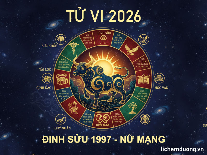 Tử vi năm Bính Ngọ 2026 tuổi Đinh Sửu 1997, nữ mạng