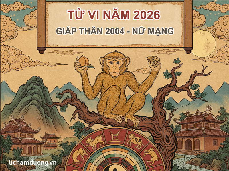 Tử vi năm Bính Ngọ 2026 tuổi Giáp Thân 2004, nữ mạng