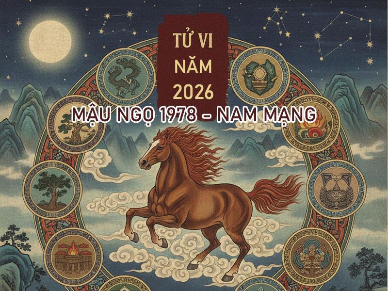 Tử vi năm Bính Ngọ 2026 tuổi Mậu Ngọ 1978, nam mạng