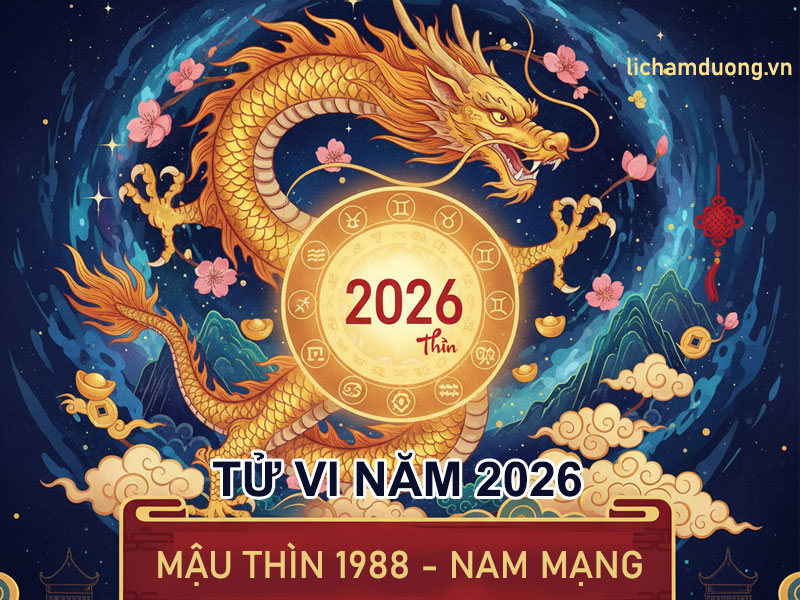 Tử vi năm Bính Ngọ 2026 tuổi Mậu Thìn 1988, nam mạng