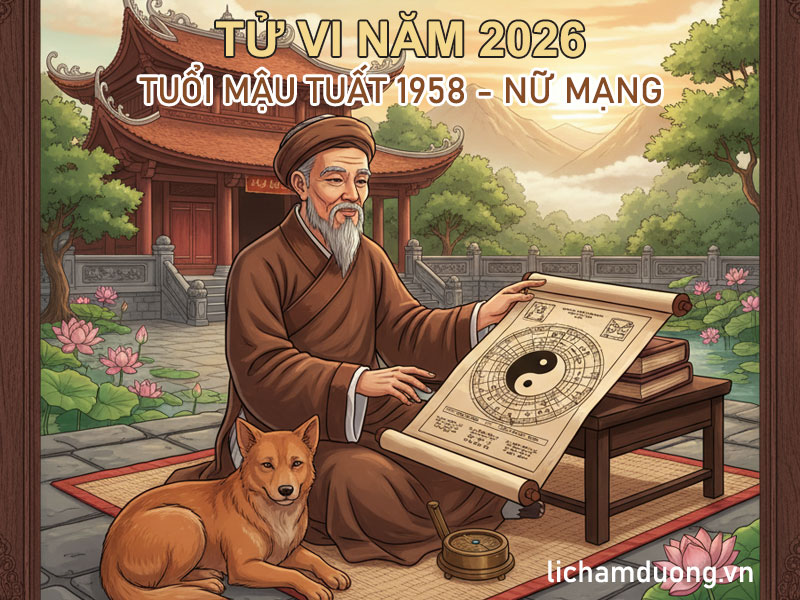 Tử vi năm Bính Ngọ 2026 tuổi Mậu Tuất 1958, nữ mạng