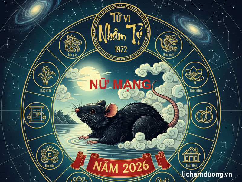 Tử vi năm Bính Ngọ 2026 tuổi Nhâm Tý 1972, nữ mạng