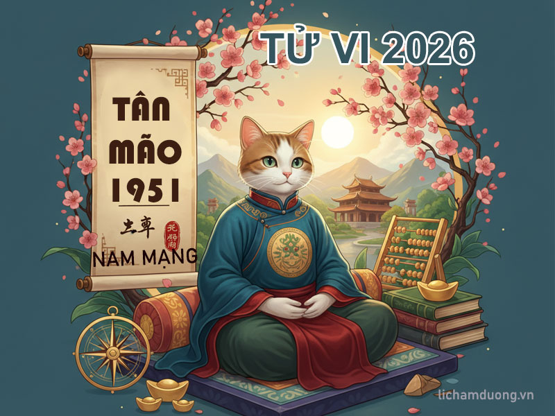 Tử vi năm Bính Ngọ 2026 tuổi Tân Mão 1951, nam mạng