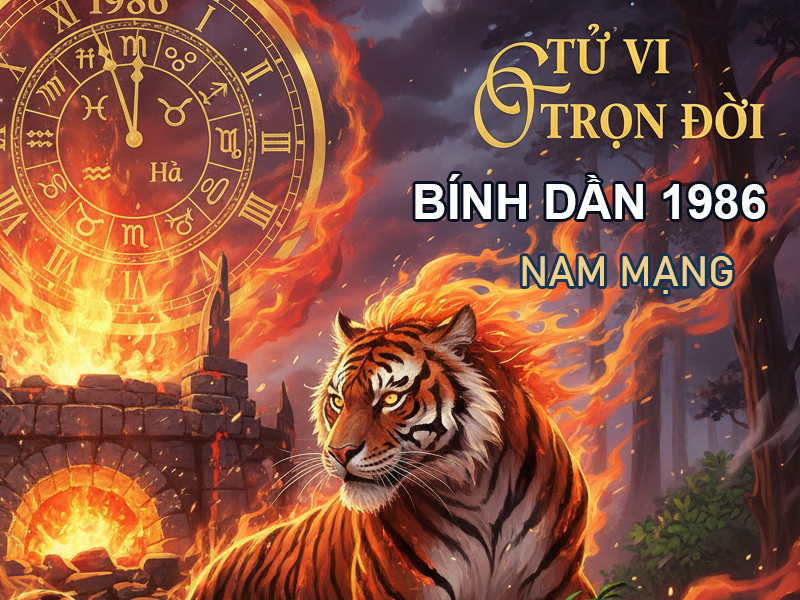 Tử vi trọn đời tuổi Bính Dần 1986 nam mạng chi tiết nhất