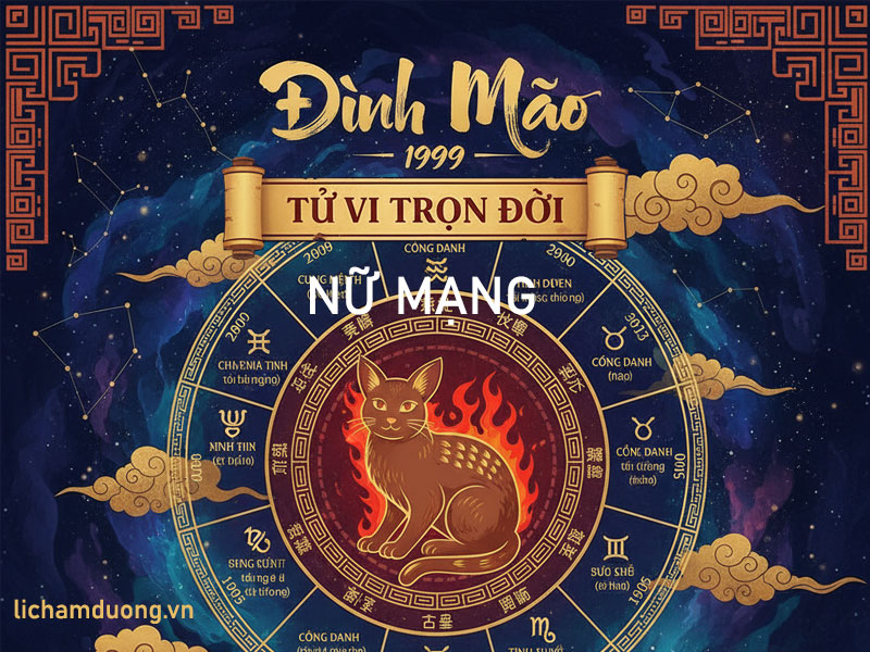 Tử vi trọn đời tuổi Kỷ Mão 1999 nữ mạng chi tiết nhất