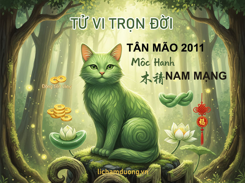 Tử vi trọn đời tuổi Tân Mão 2011 nam mạng chi tiết nhất